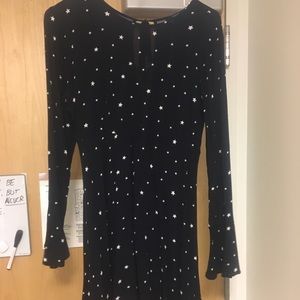 Navy blue long sleeved dress
